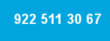922 511 30 67 922 511 30 67